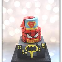 Superhero Baking a Smile Cake