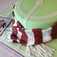 Football fan (Sunderland) birthday cake