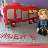 Fireman Sam Cake and figure
