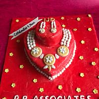 Jewellery theme cake