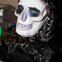 Grimm Reaper Halloween Birthday Cake