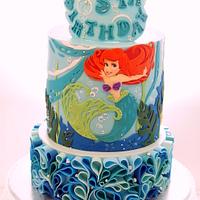 The Little Mermaid Ariel cake