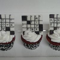 Crossword Puzzle Cupcakes