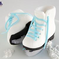 Ice skate cake
