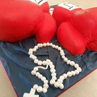 boxing gloves cake