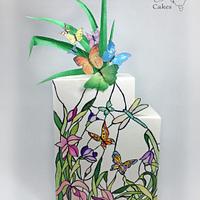 Stained glass butterflies come to life