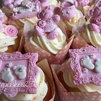 Cute Baby Shower Cupcakes