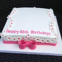 Daisy Birthday Cake 