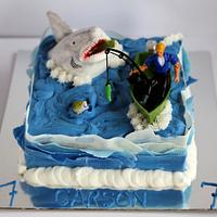 Shark Fishing Cake