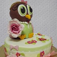 sweet owl cake