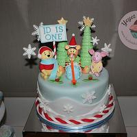 Tigger Christmas Theme Birthday Cake