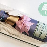 Violet Champagne Bottle