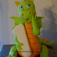 Year of the Dragon 1st Birthday Cake