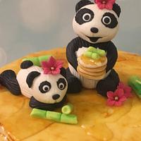 Pancake Panda Cake 