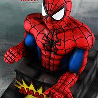 Spiderman Bust Cake 