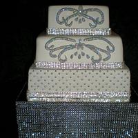 "Bling" Wedding cake