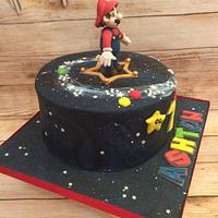 Mario Galaxy 'Yahoo' cake