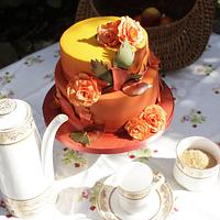 Autumnal Birthday cake