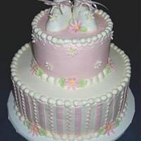 2 tier Baby Shower Cake
