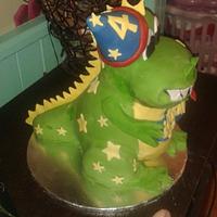 3D dinosaur cake