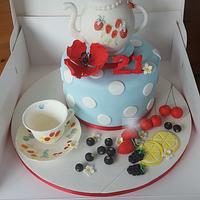 Teapot Birthday Cake