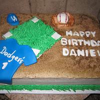 Dodgers cake