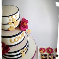 Valentine cake love