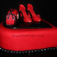 Red shoe and Bag