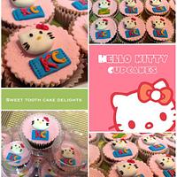 Hello kitty cake and cupcakes