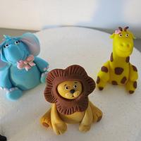Animals cake toppers