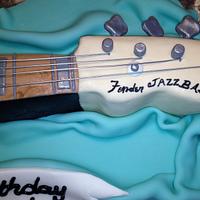 Fender Bass Guitar Cake