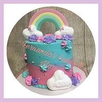 Cute Rainbow cake