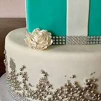 Tiffany themed birthday cake