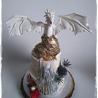 Dragon wedding cake