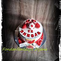 Red star cake