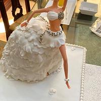 Barbie cake for bride