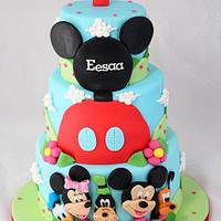 Mickey Mouse Club House and Friends 1st Birthday Cake