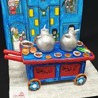 My Modern Bean Cart Cake in the Ramadan Egyptian Cake Collaboration 
