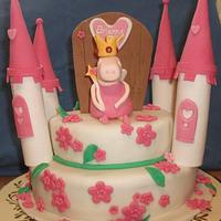 Hello Kitty/Peppa Pig Dual Cake