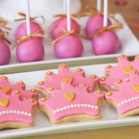 Pink & Gold Princess Dessert Table