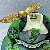 Slytherin Harry Potter birthday cake