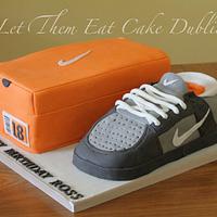 Nike Runner & Shoe Box Cake