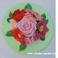 Garden in bloom - Birhday cake