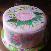 Hand painted Cake