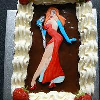 Jessica Rabbit cake