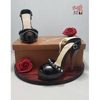 Christian Louboutin Shoe box cake