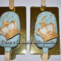 Crown cakepops sicles