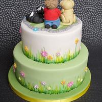 Garden and Dog Lover's Cake