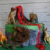 Dinosaur cake