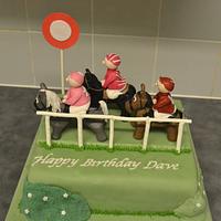 horse racing cake